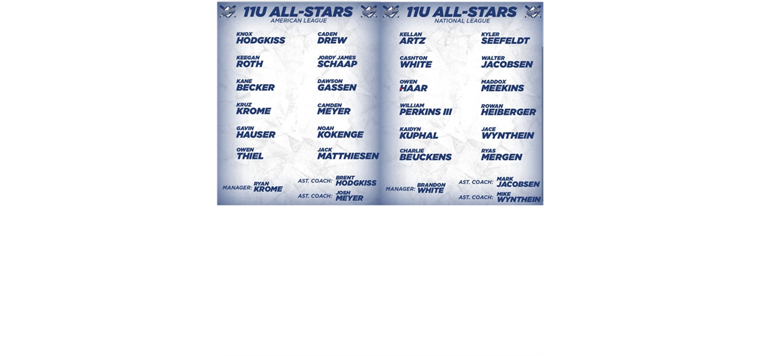 2025 11U AL NL All Stars