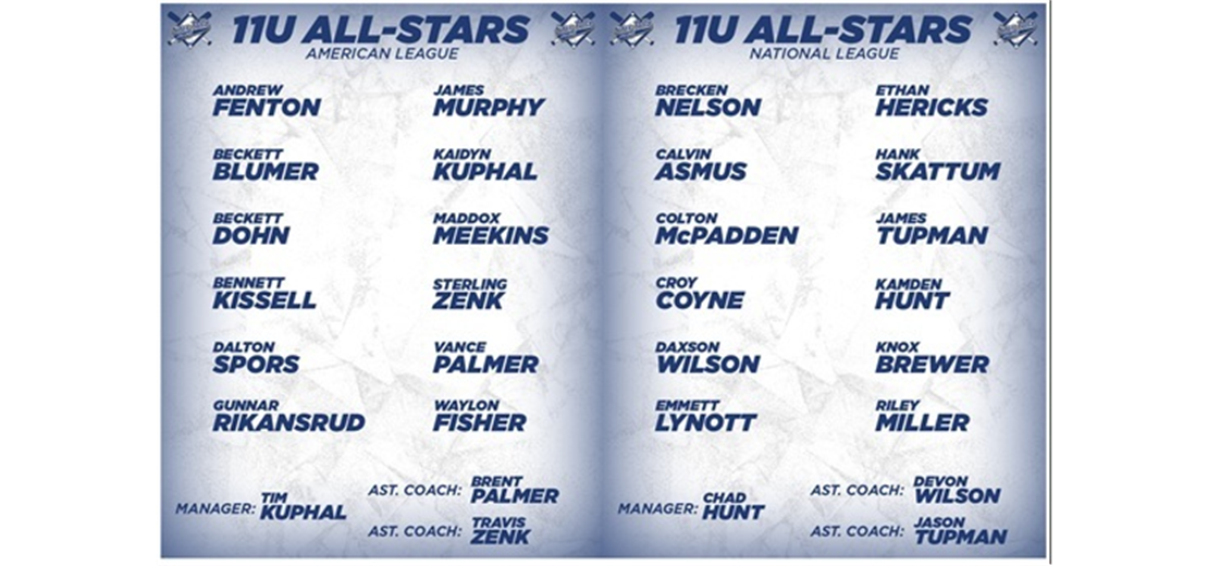 2026 11U AL NL All Stars